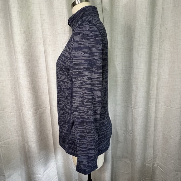 Russell Training Fit Blue Top Size Small Dri-Power Long Sleeve 1/4 Zip - Picture 6 of 15